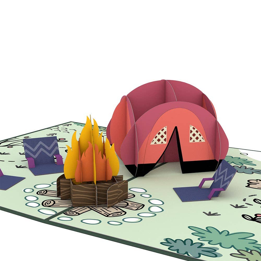 Happy Trails Camping Trip 5''x7'' Card, Pop-Up Cards