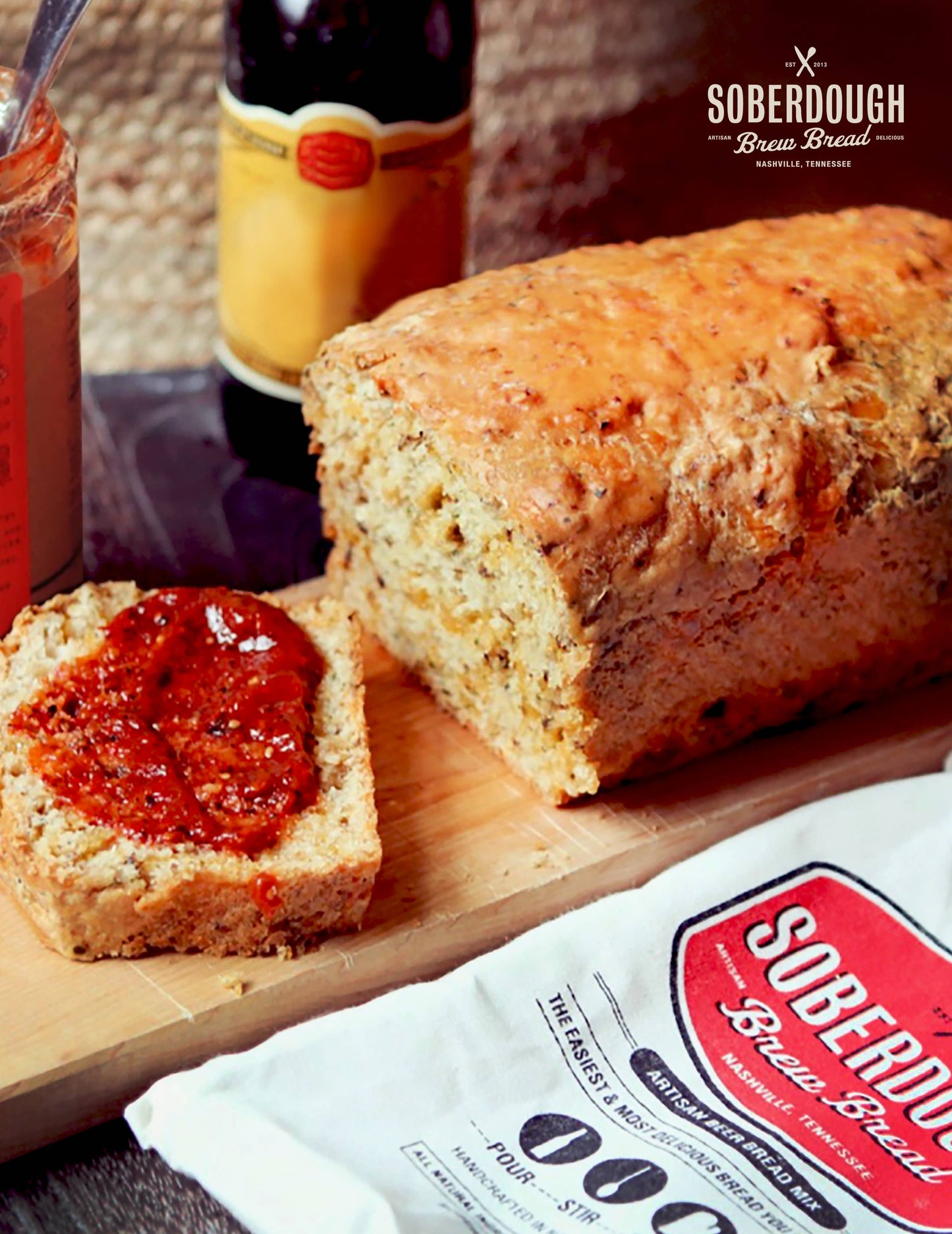 Texas Beer Bread - Hatch Green Chile Cheddar