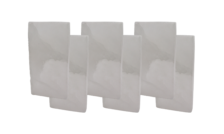 White Himalayan Salt Tile 8 x 4 x 1