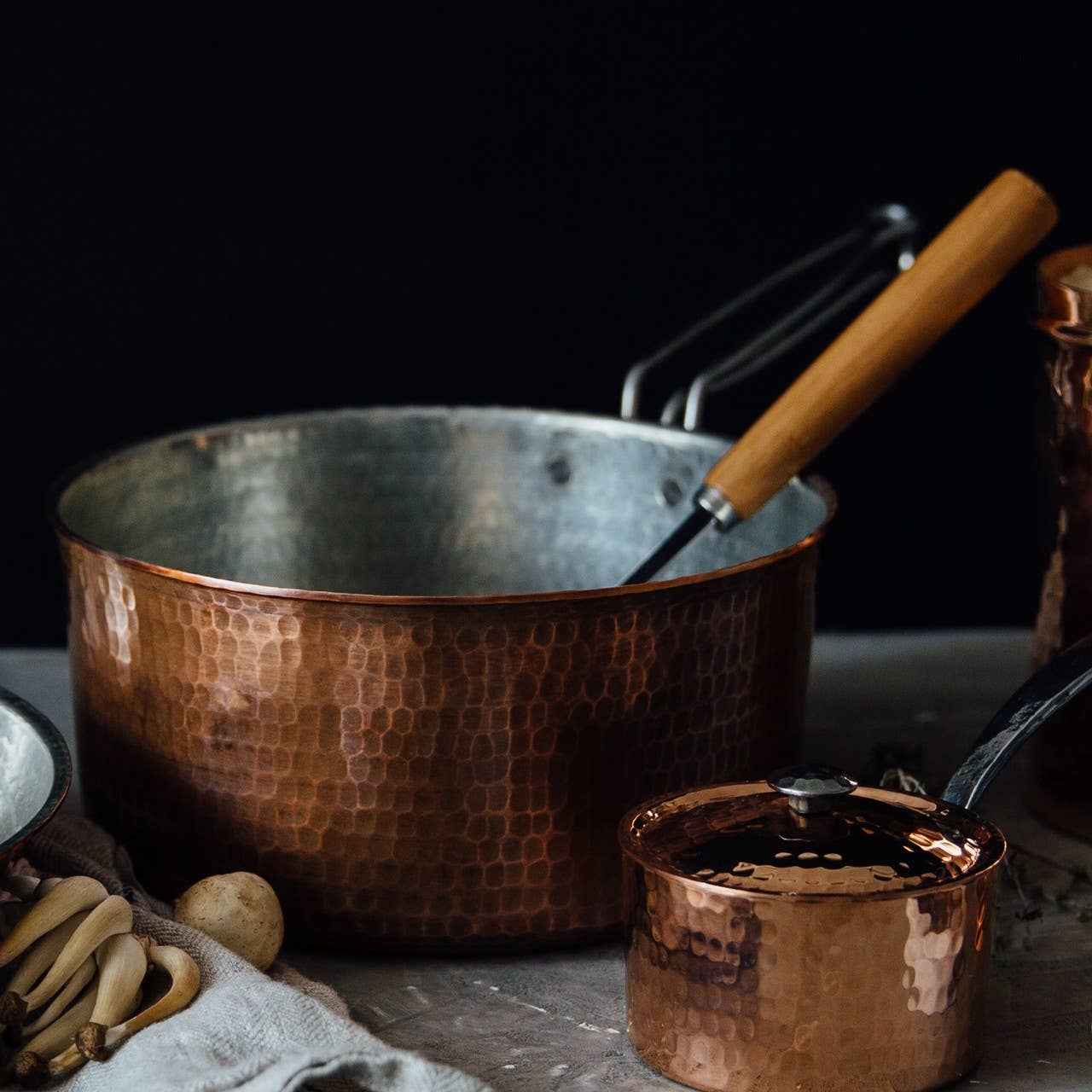 Copper Saucepans