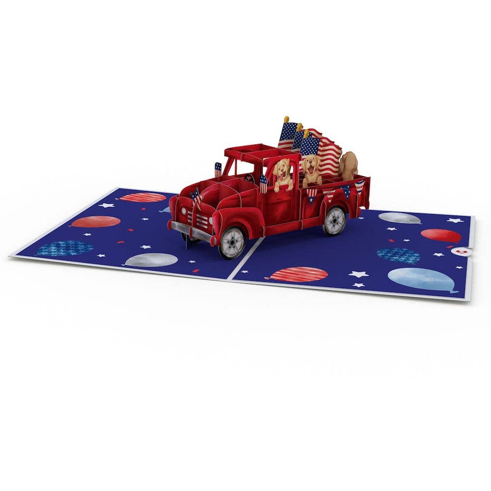 Americana Truck 5''x7'' Card, Postcard