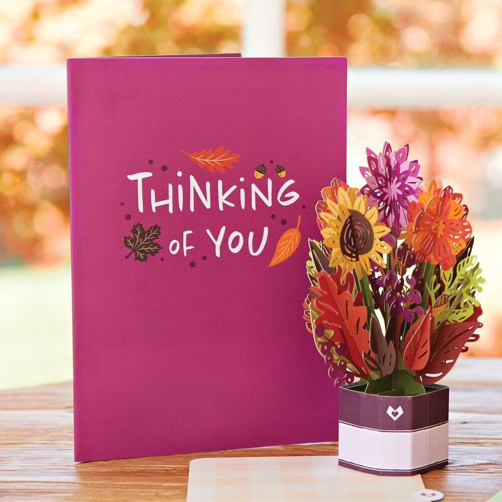 Sunflower Card 5"x7" with Mini Bouquet, Flower Vase, Vintage