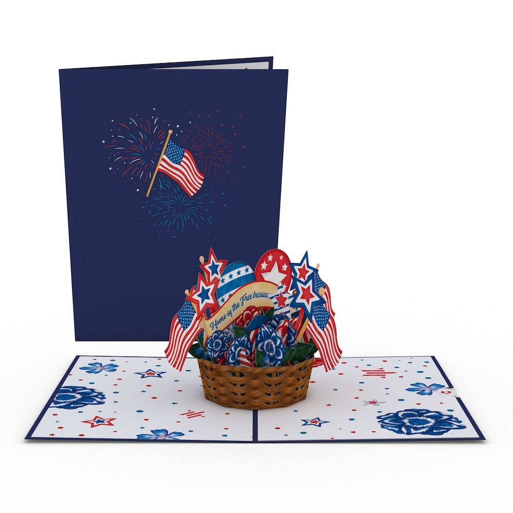 Americana Basket 5''x7'' Card, Postcard
