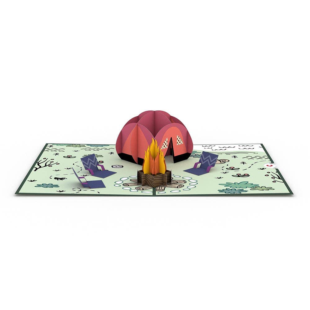 Happy Trails Camping Trip 5''x7'' Card, Pop-Up Cards