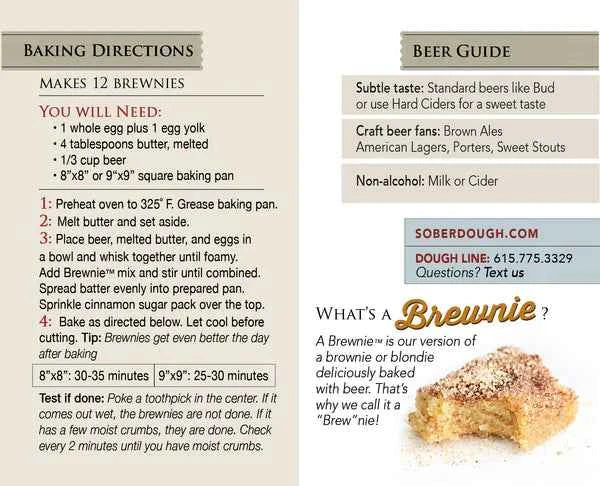 Texas Beer Bread - Brewnies - Snickerdoodle