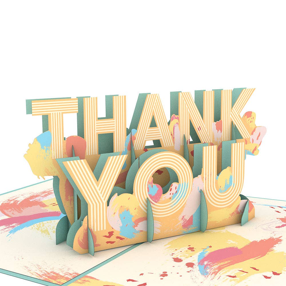 Artistic Thank You 5''x7'' Card, Thank You Cards