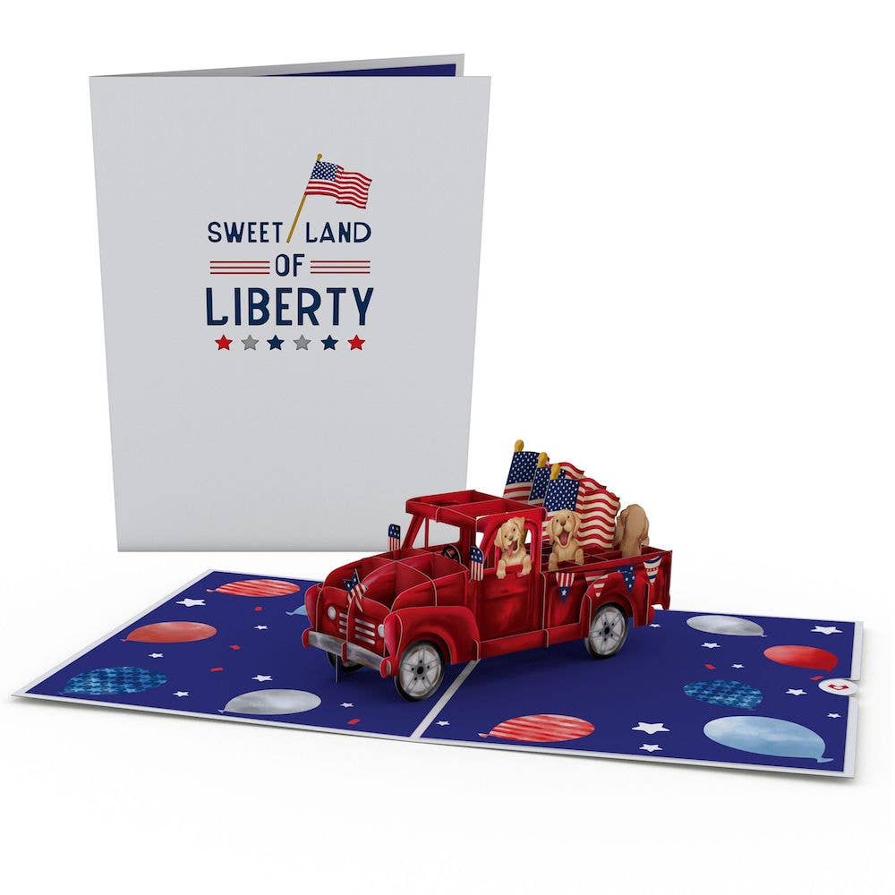 Americana Truck 5''x7'' Card, Postcard