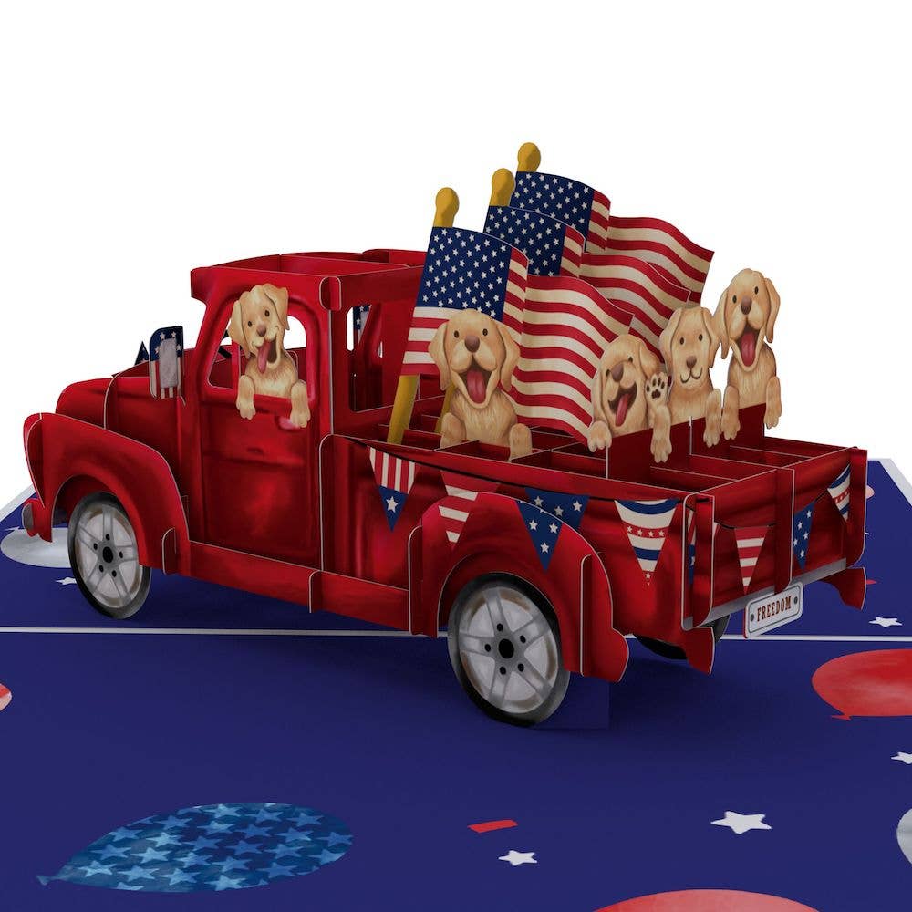 Americana Truck 5''x7'' Card, Postcard