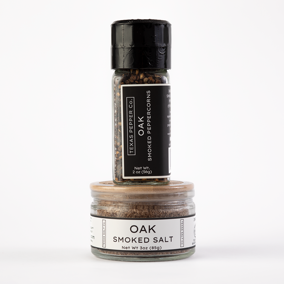 Oak Smoked Salt & Pepper Set