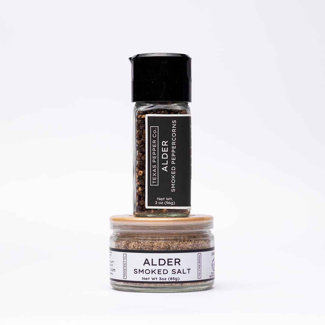 Alder Smoked Salt & Pepper Set