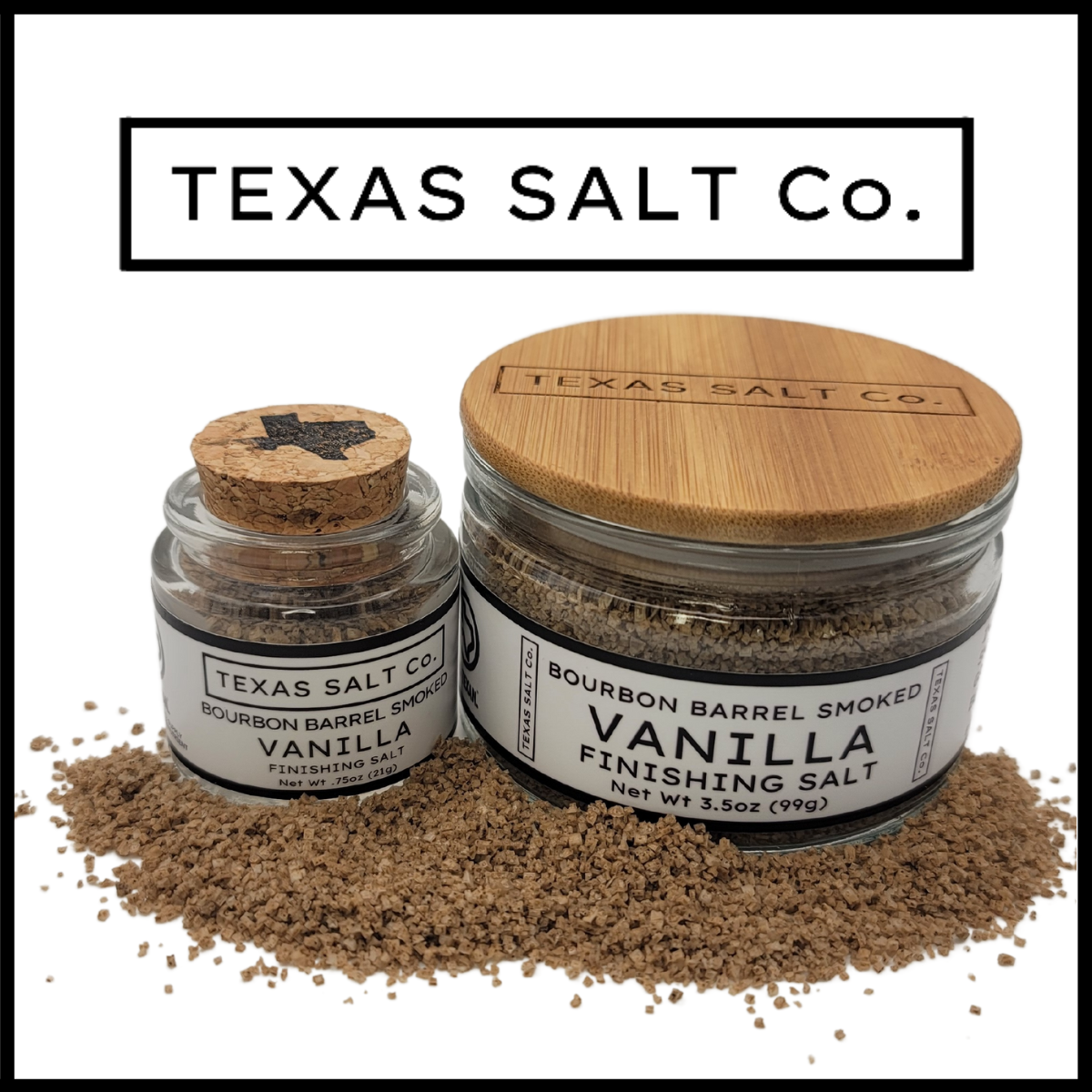 bourbon barrel smoked vanilla finishing salt