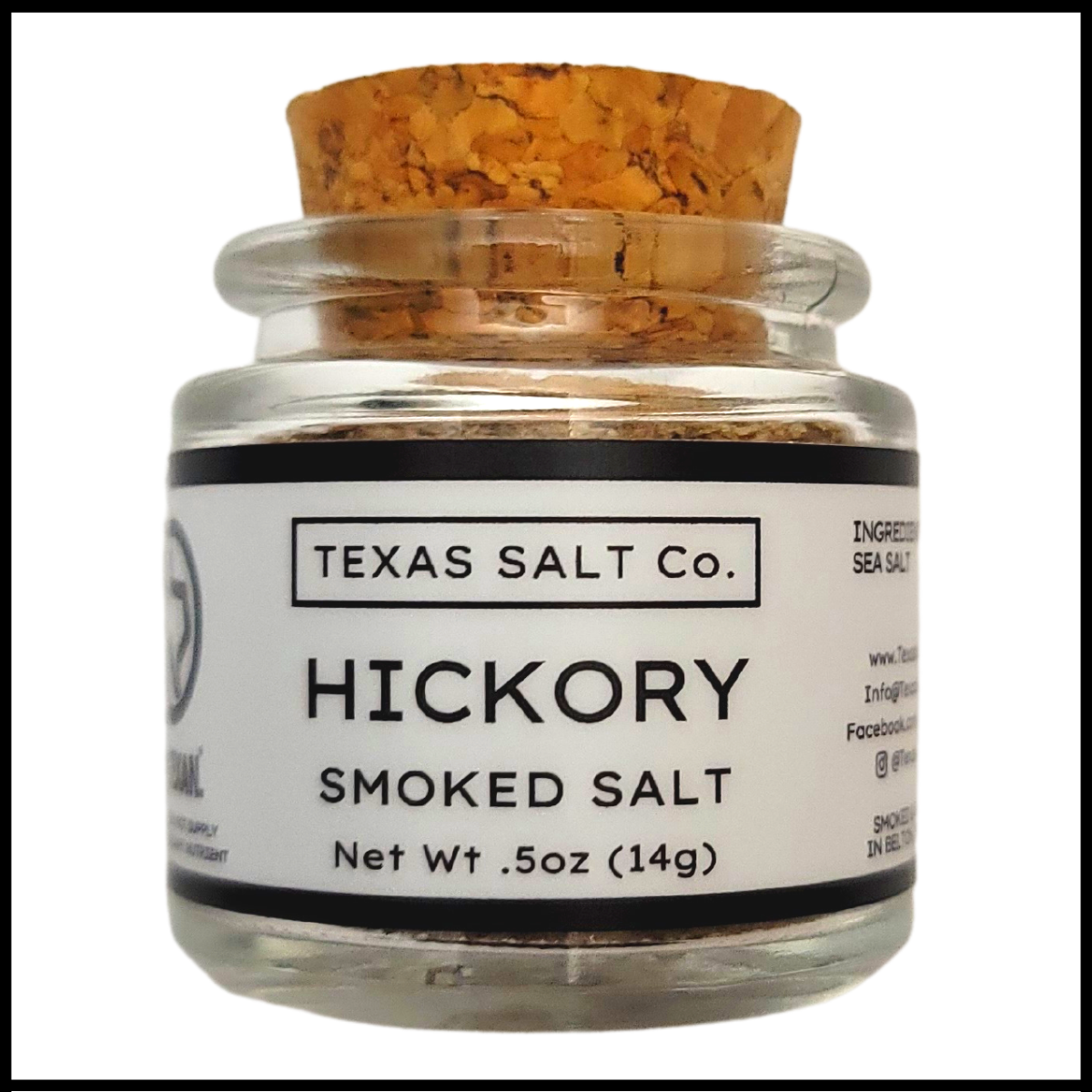 hickory smoked salt cork top