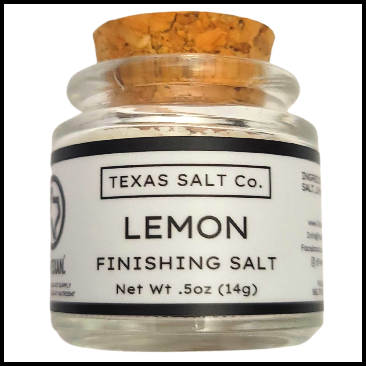 lemon finishing salt cork top