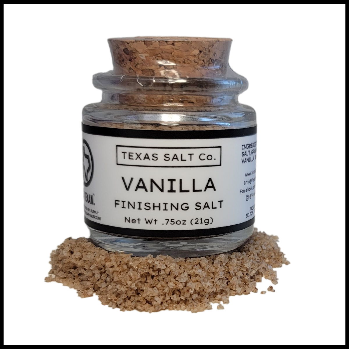 vanilla finishing salt cork top