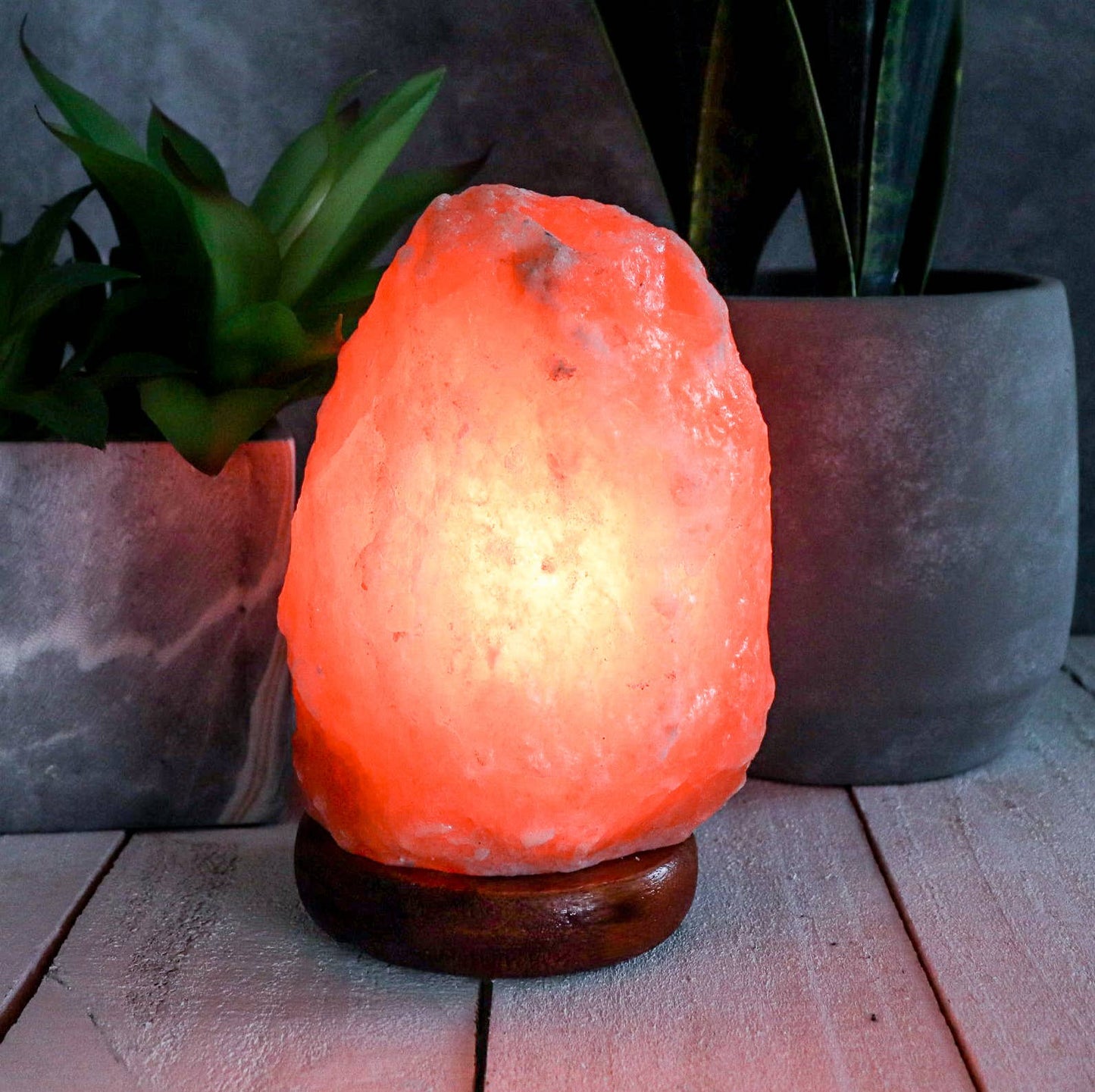 z-natural pink himalayan salt lamp - 3-5 lbs