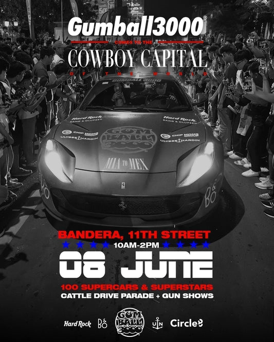 Gumball 3000 Roars into the Cowboy Capital: Bandera’s Historic Last U.S. Stop Before Mexico