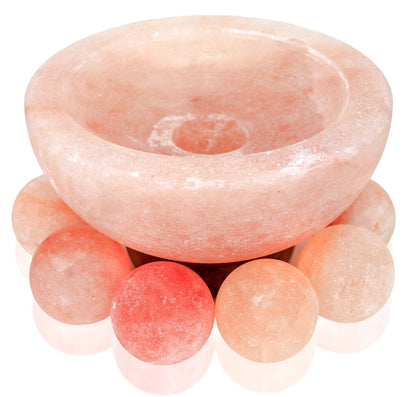 Himalayan Bowl with Massage Balls - Pink