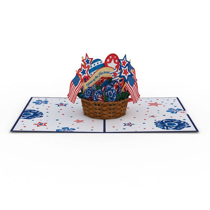Americana Basket 5''x7'' Card, Postcard