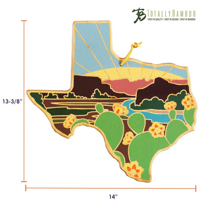 Texas Cutting Board with Artwork by Summer Stokes