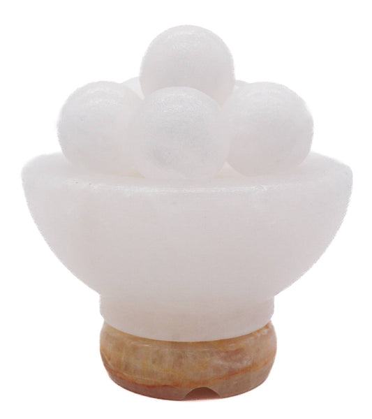 Himalayan Bowl with Massage Balls - White