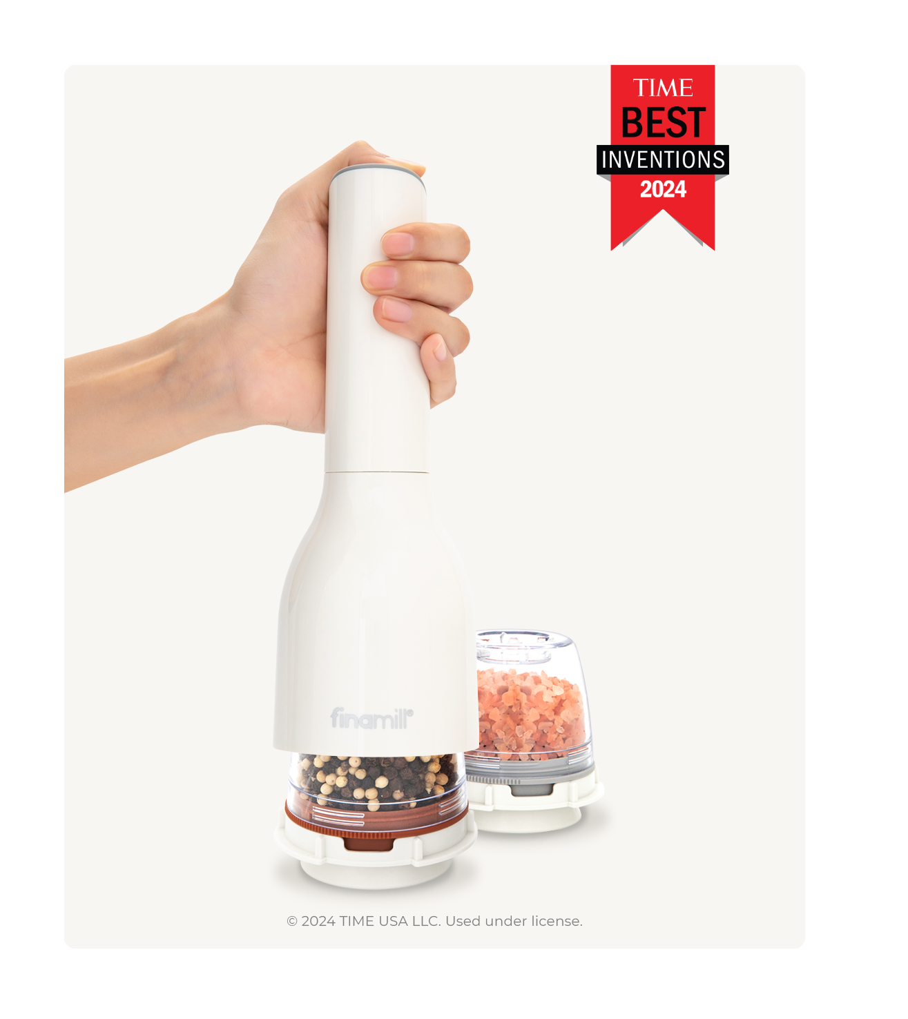 FinaMill Classic Battery - 1 Everyday Pod, 1 Pepper Pod: Soft Cream