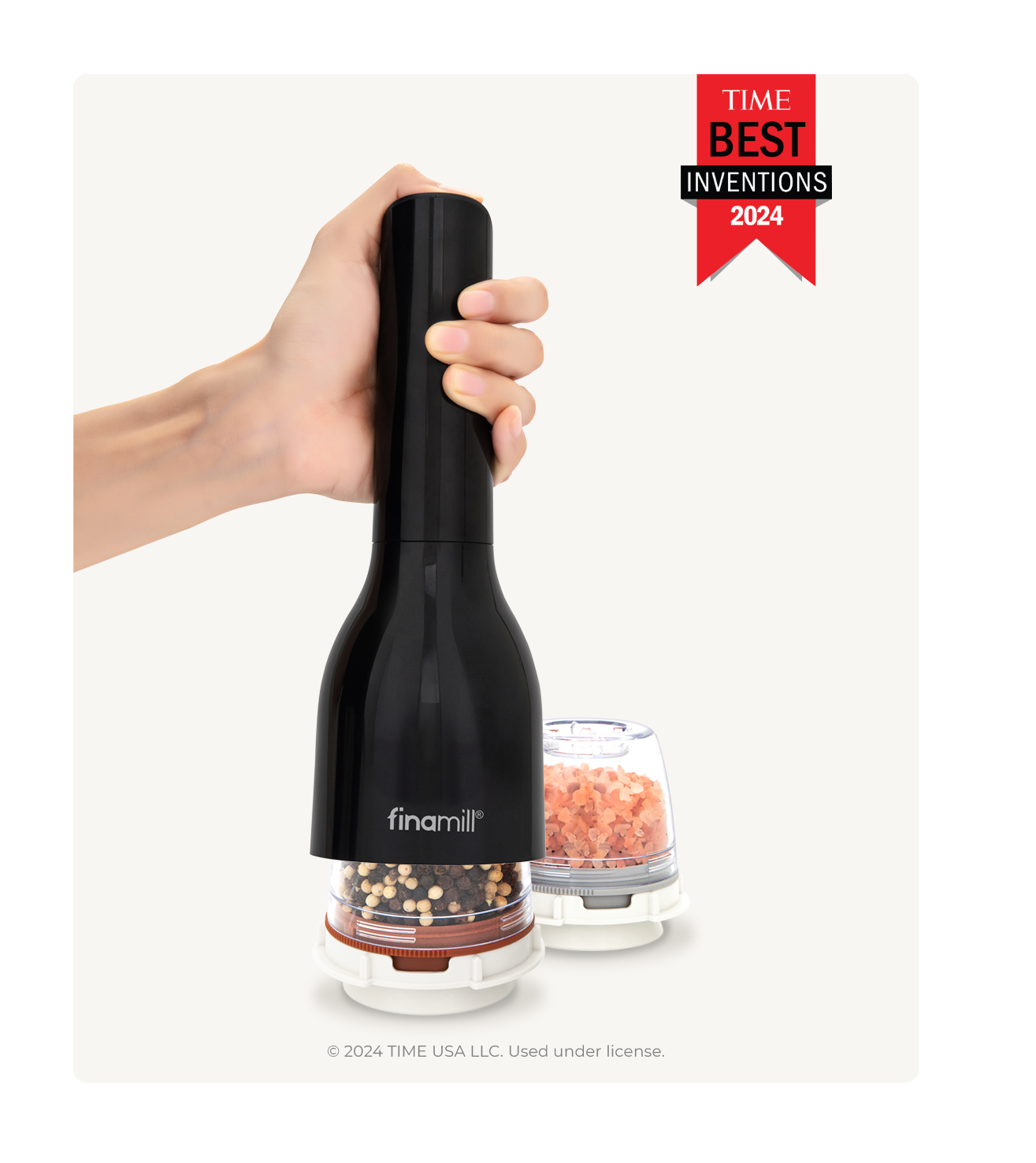 FinaMill Classic Battery - 1 Everyday Pod, 1 Pepper Pod: Midnight Black