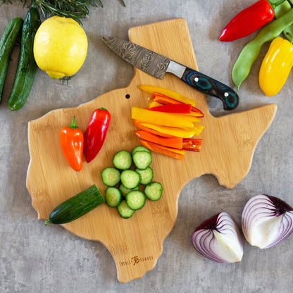 Texas Cutting Board with Artwork by Fish Kiss™