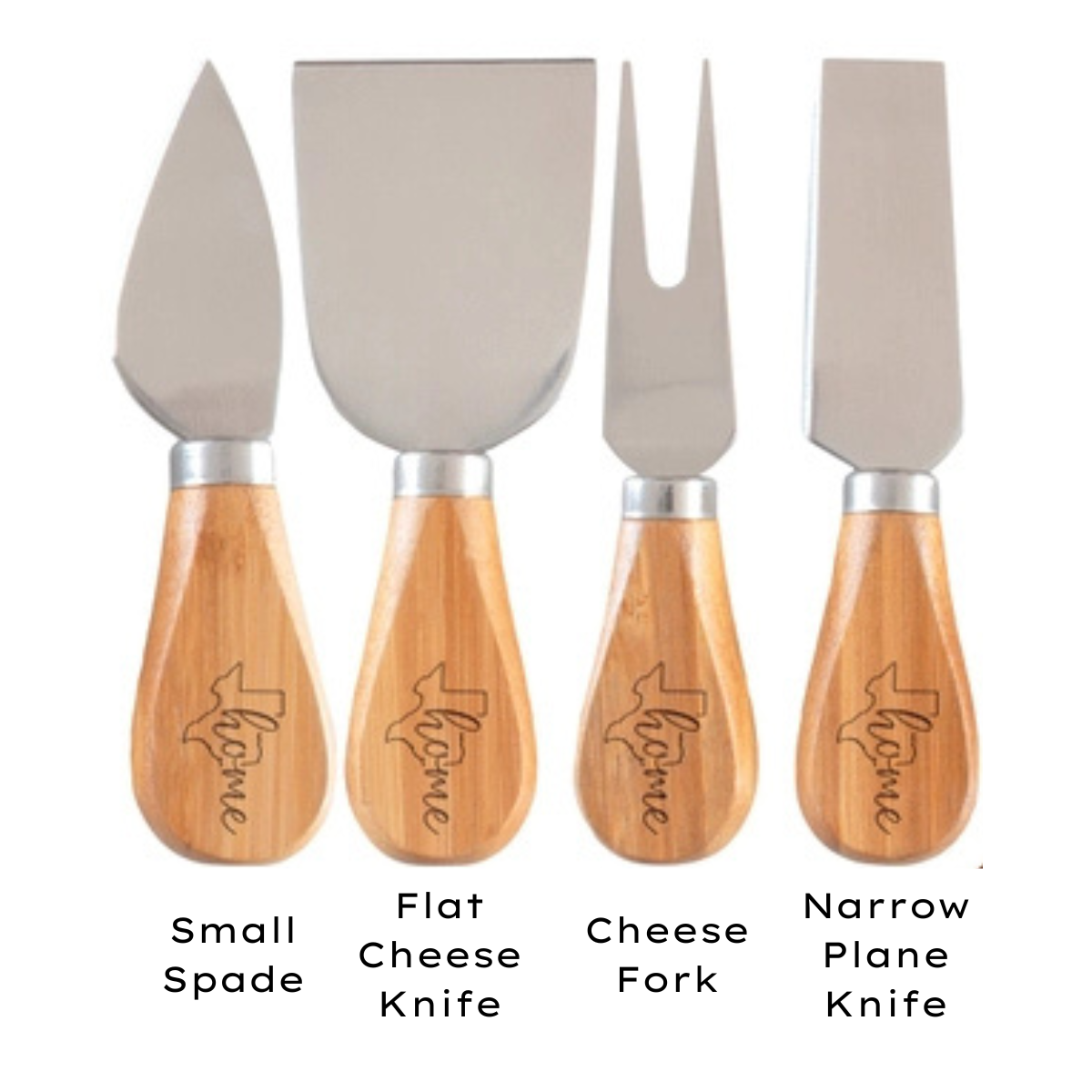 Texas 4-Piece Cheese Knife Set