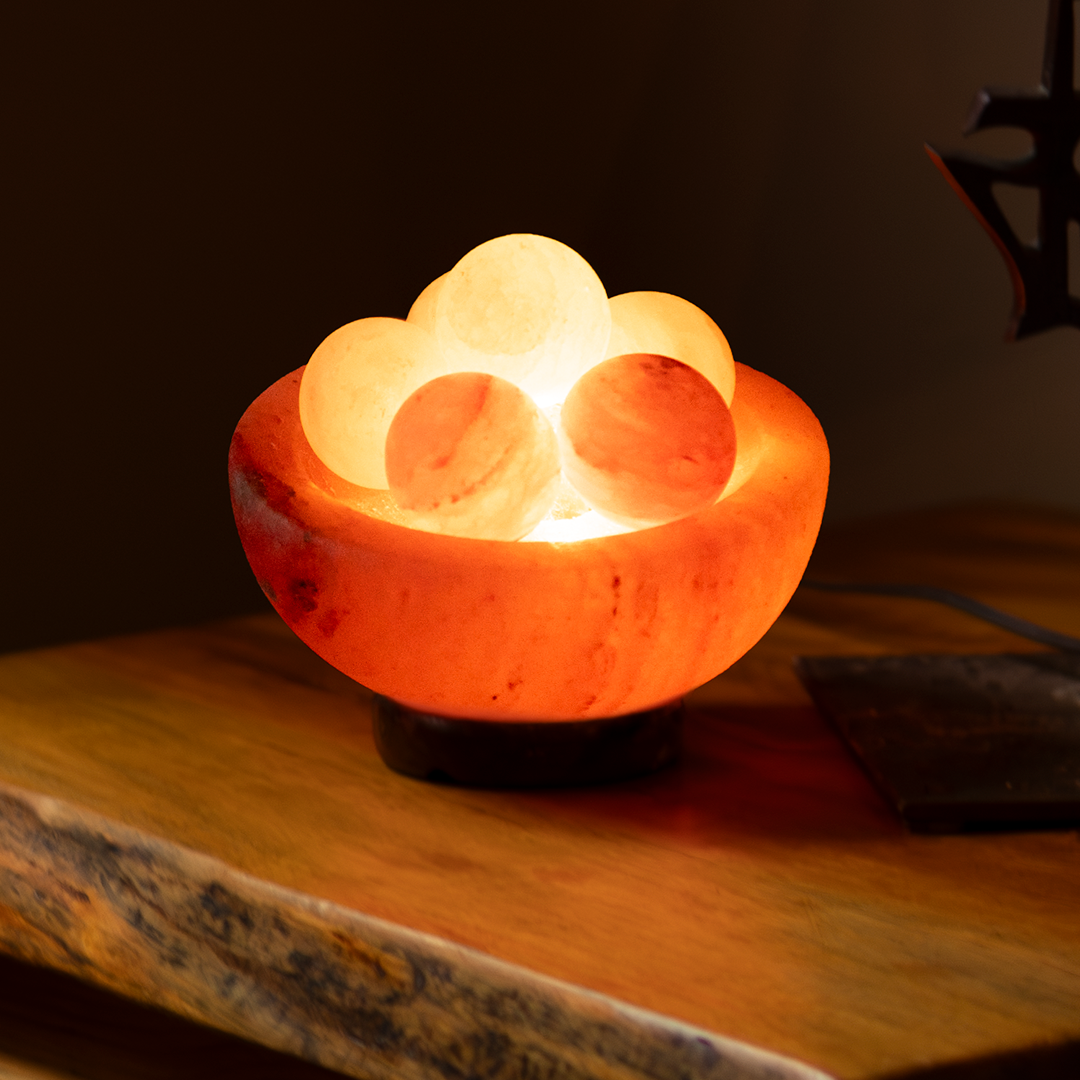 Himalayan Bowl with Massage Balls - Pink