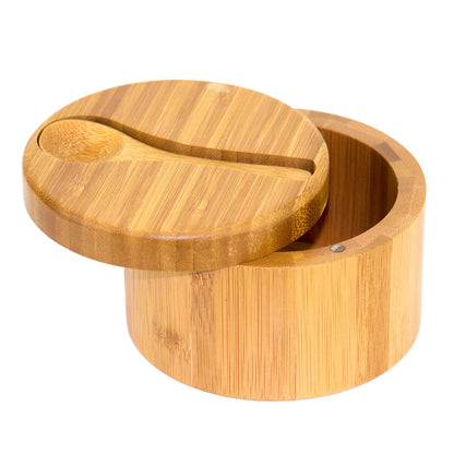 Big Dipper Bamboo Salt Box with Spoon