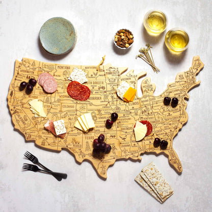 XXL Destination USA Cutting & Charcuterie Board, 30" x 19"