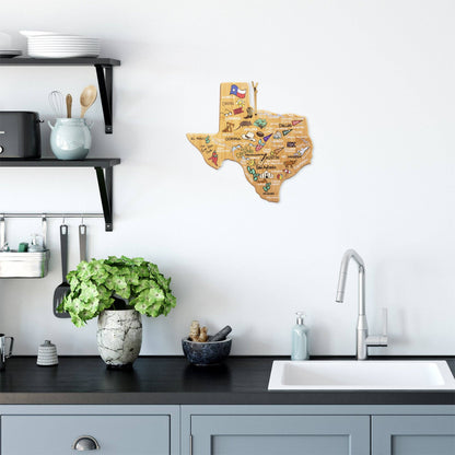 Texas Cutting Board with Artwork by Fish Kiss™