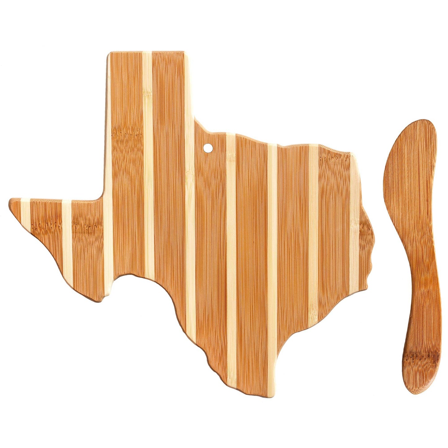 Texas Shaped Charcuterie Board & Cheese Spreader Knife Set