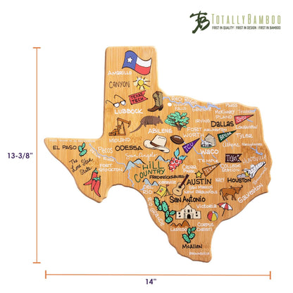 Texas Cutting Board with Artwork by Fish Kiss™