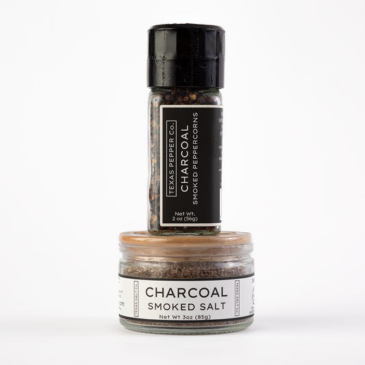 Charcoal Smoked Salt & Pepper Set