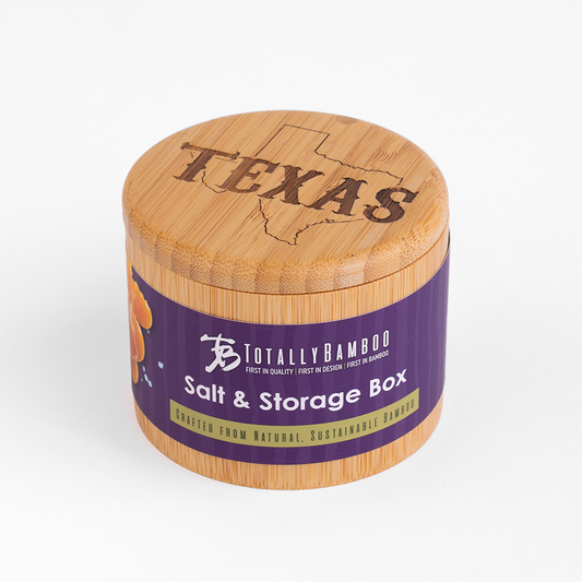 Texas Bamboo Salt Cellar & Storage Box