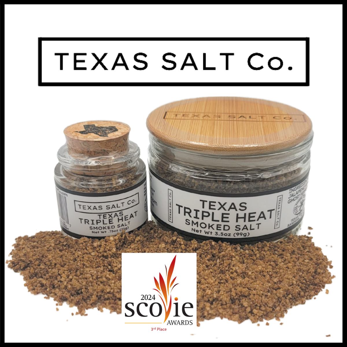 Texas Triple Heat Smoked Salt