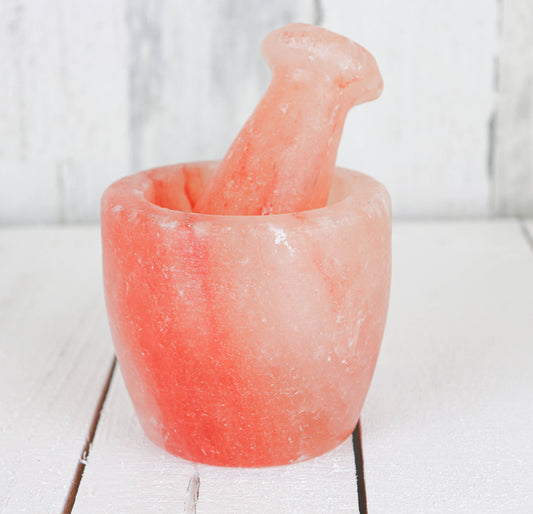 z- himalayan salt mortar and pestle set