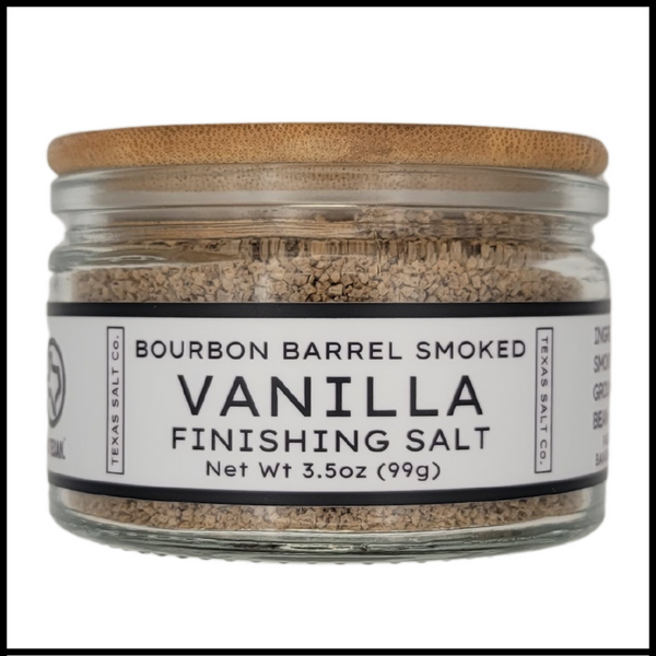 bourbon barrel smoked vanilla finishing salt easy pinch jar