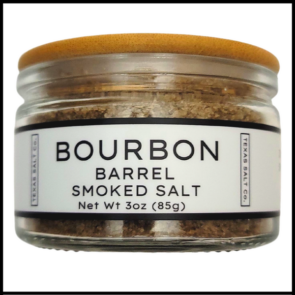 bourbon barrel smoked salt easy pinch jar