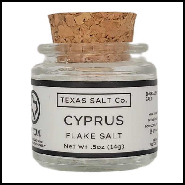cyprus flake salt cork top