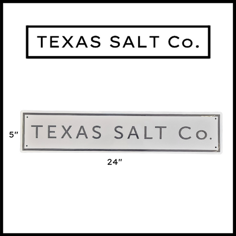 embossed metal sign
