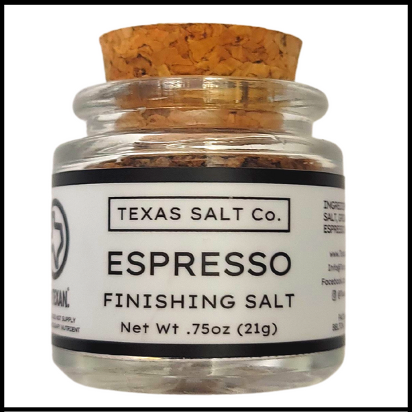 espresso finishing salt cork top