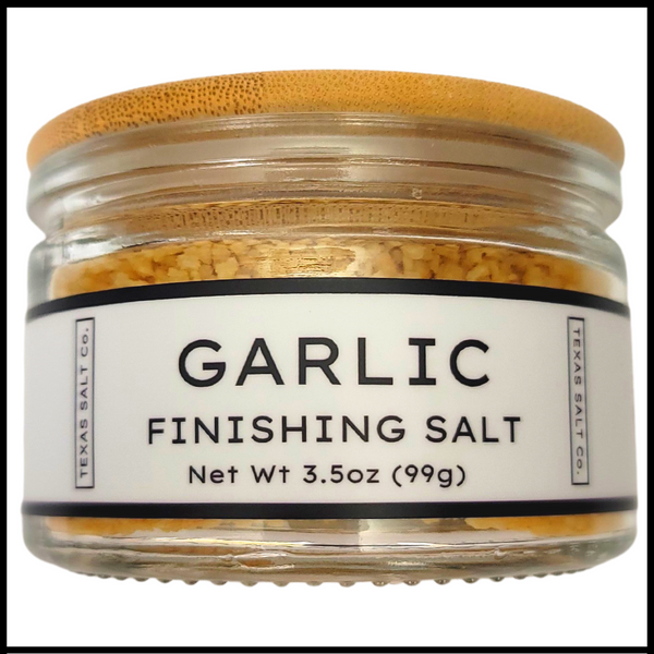garlic finishing salt easy pinch jar
