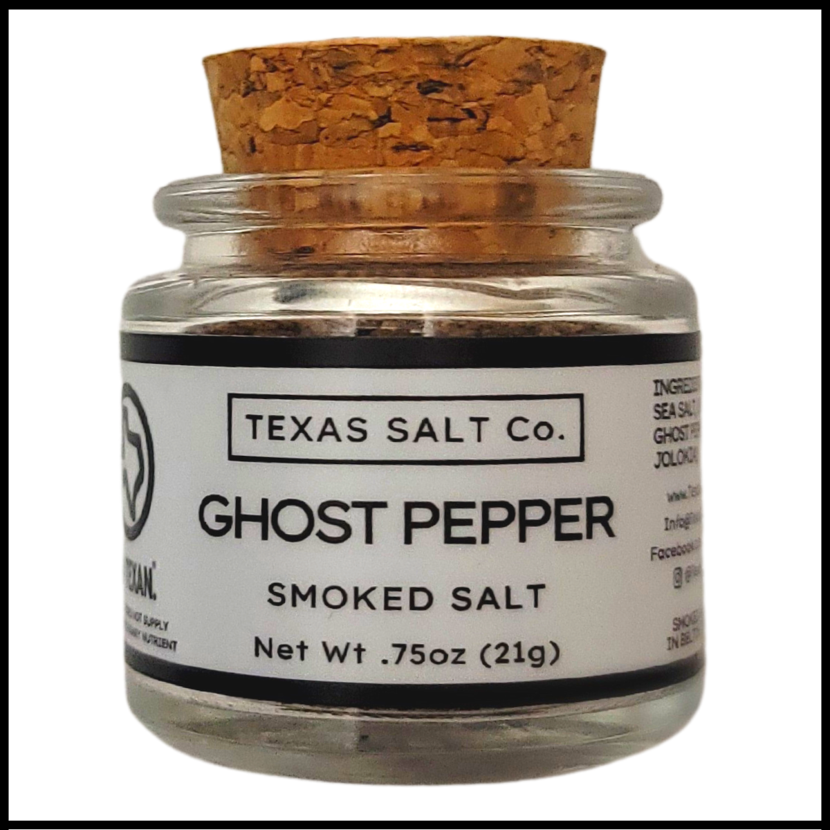 ghost pepper smoked salt cork top
