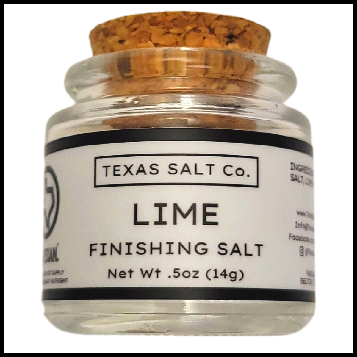 lime finishing salt cork top