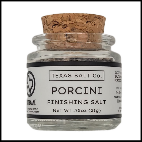 porcini finishing salt cork top